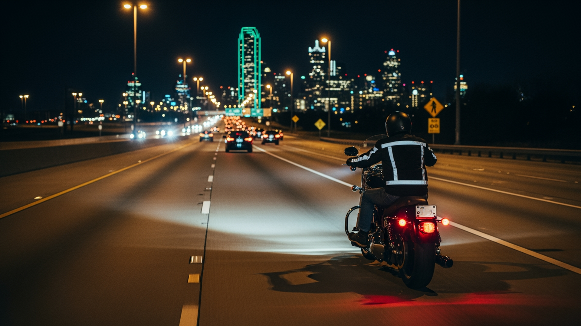 Night Riding on the DFW Freeways: Staying Visible on I-35, Central, and LBJ