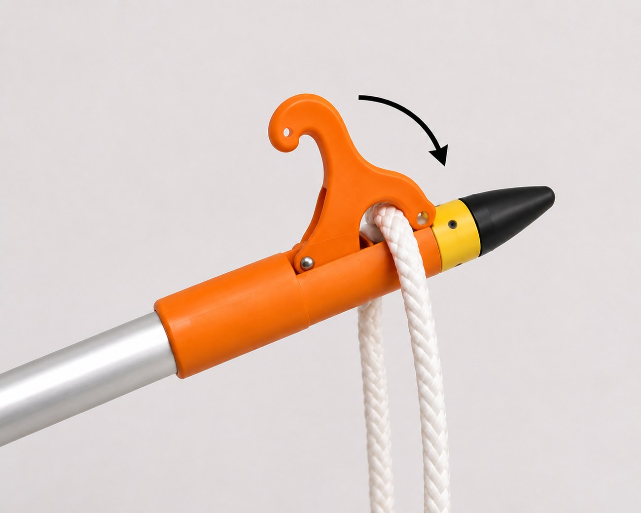 The Nautical Claw head catching and holding a dock line