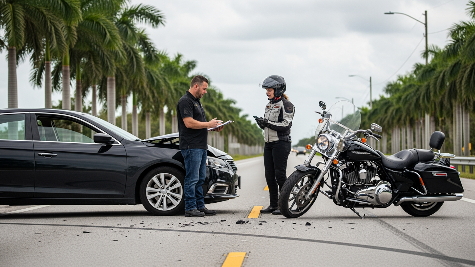 Hit by an Uninsured or No-Coverage Driver on Your Motorcycle in Florida