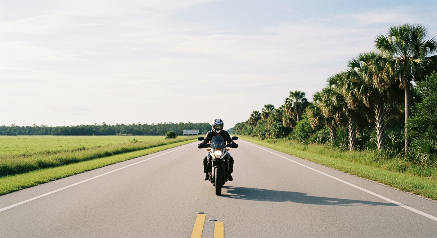 Nature Coast backroad along the Gulf