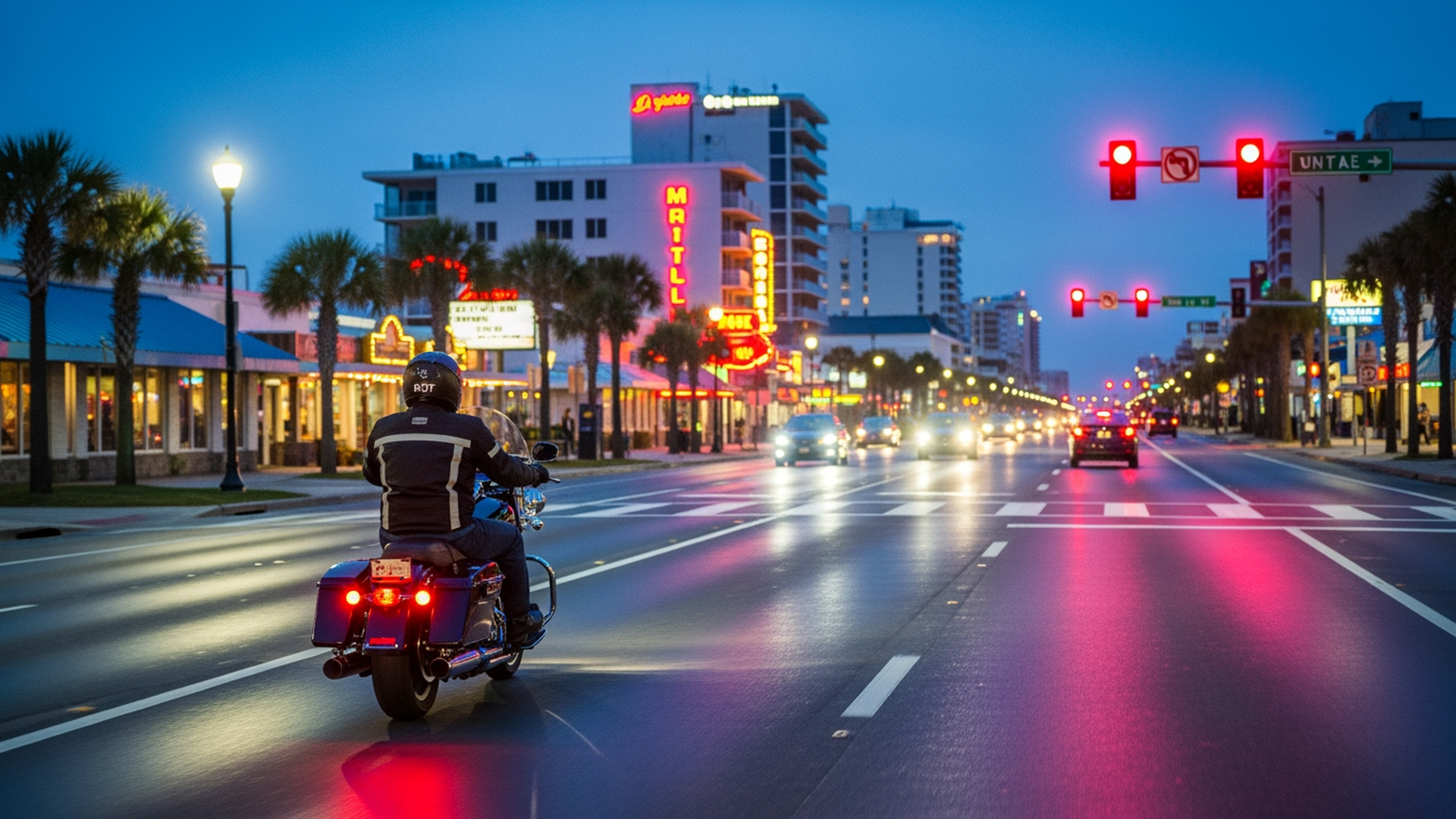 Night Riding in Myrtle Beach: Being Seen When Drivers Are Not Looking for You